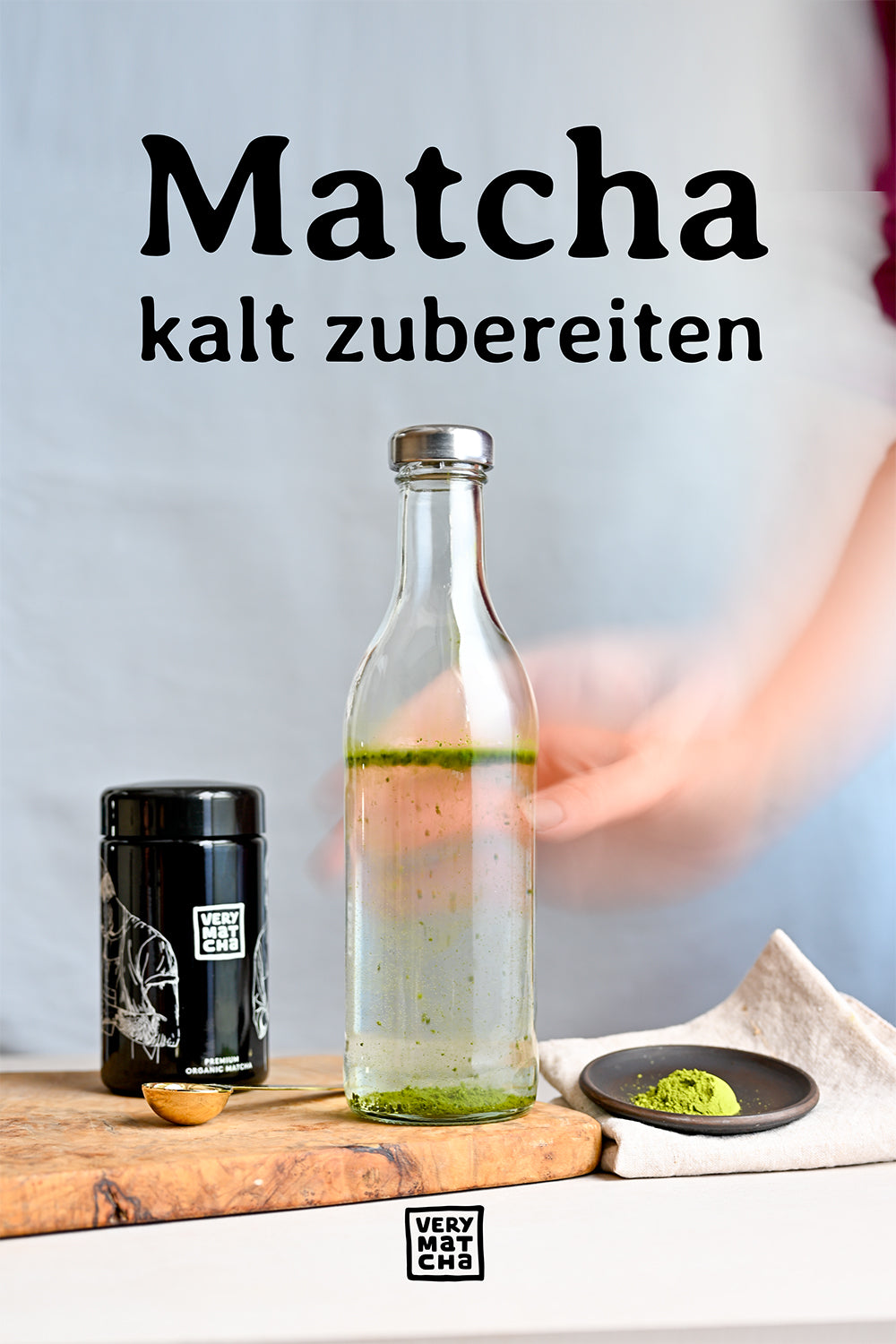 So einfach: Matcha mit kaltem Wasser zubereiten