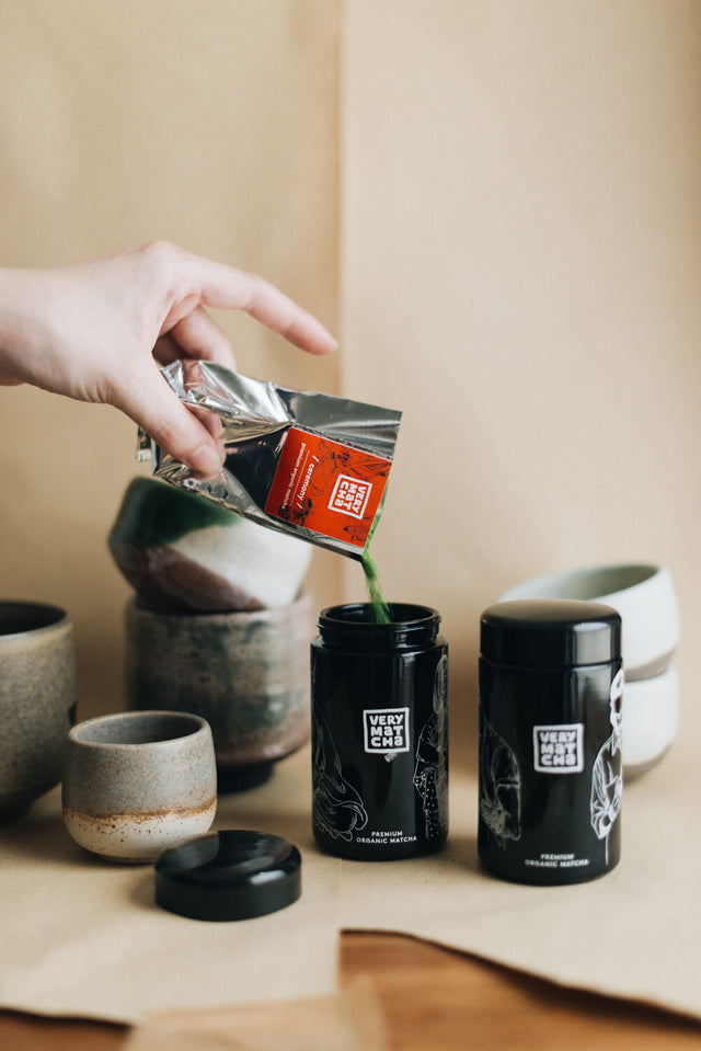 Matcha Nachfüllpackung: Weniger Abfall, mehr Matcha