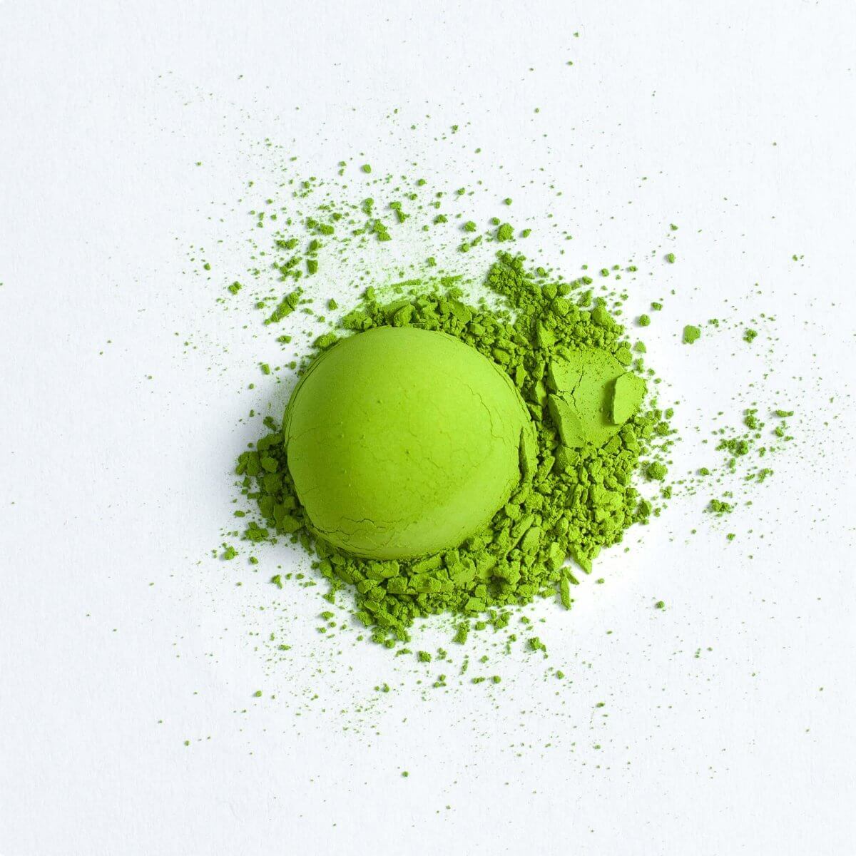 CEREMONY Bio Matcha, Marke Very Matcha, Nahaufnahme Matchapulver