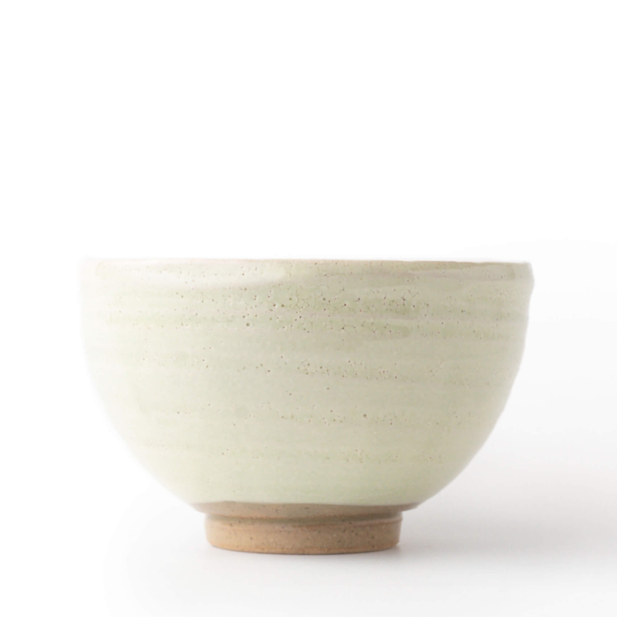 Matcha Schale HAKU – Chawan mit Kōhiki-Rissglasur in klassischer Wan-nari Schalenform, Made in Japan