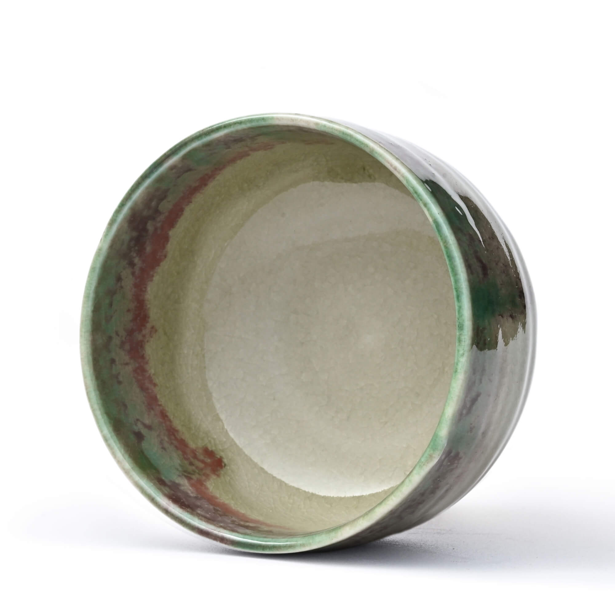 Innenseite: Matcha Schale KIYOMIZU - Chawan im Oribe-Stil, handgefertigt in Japan | VERY MATCHA®