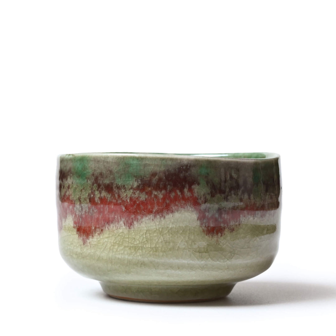 Matcha Schale KIYOMIZU - Chawan im Oribe-Stil, handgefertigt in Japan | VERY MATCHA®