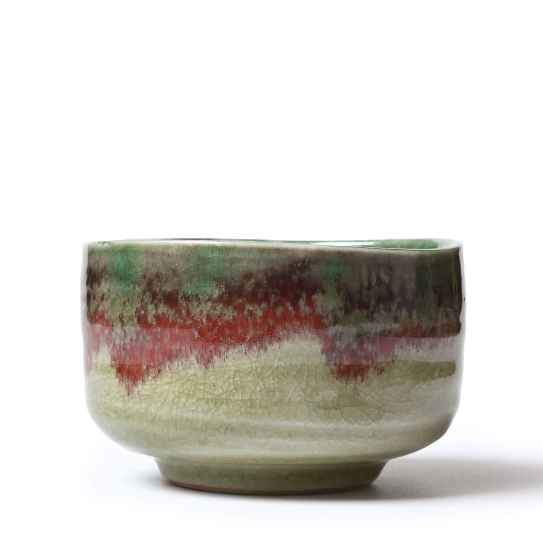 Matcha Schale KIYOMIZU - Chawan im Oribe-Stil, handgefertigt in Japan | VERY MATCHA®