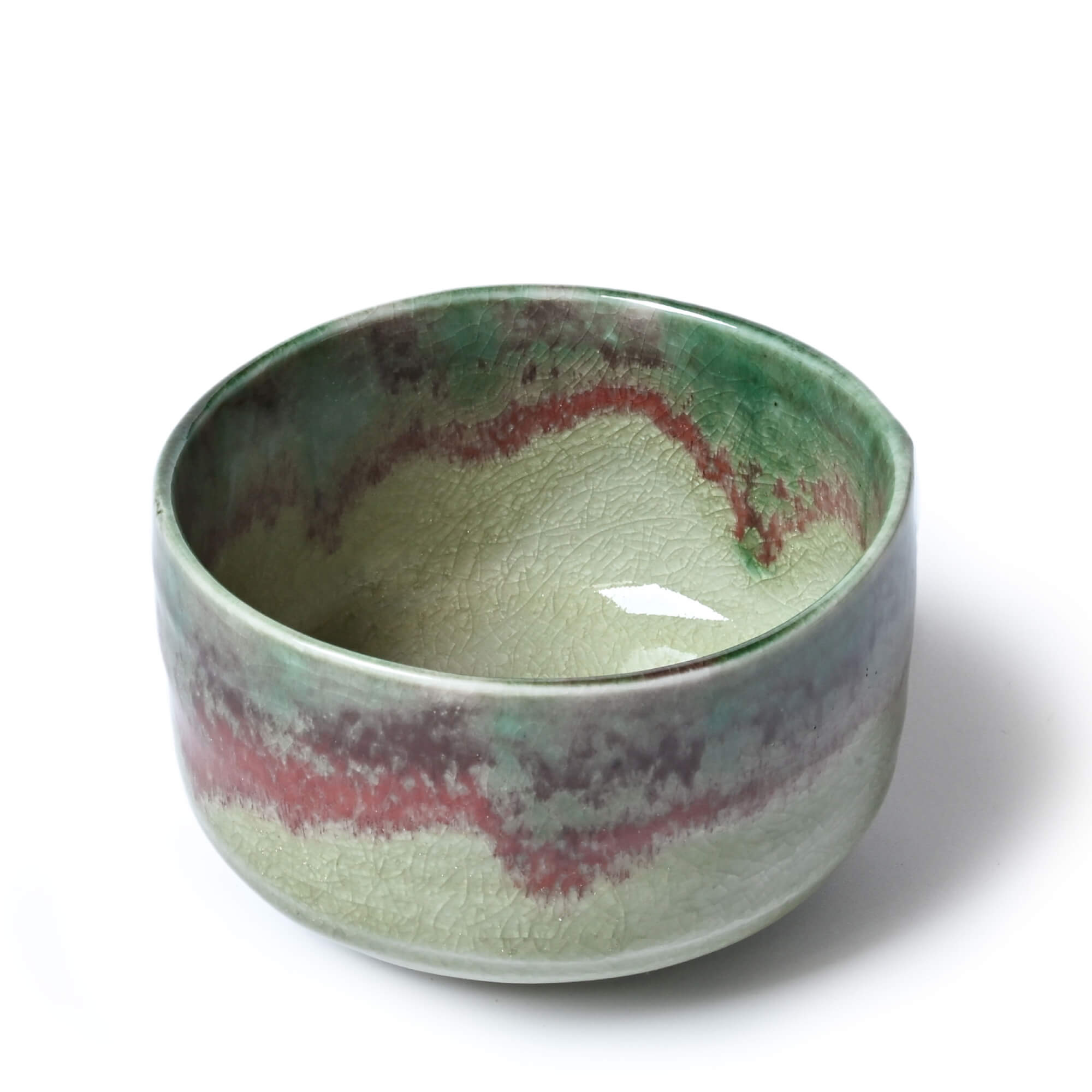 Von Oben: Matcha Schale KIYOMIZU - Chawan im Oribe-Stil, handgefertigt in Japan | VERY MATCHA®