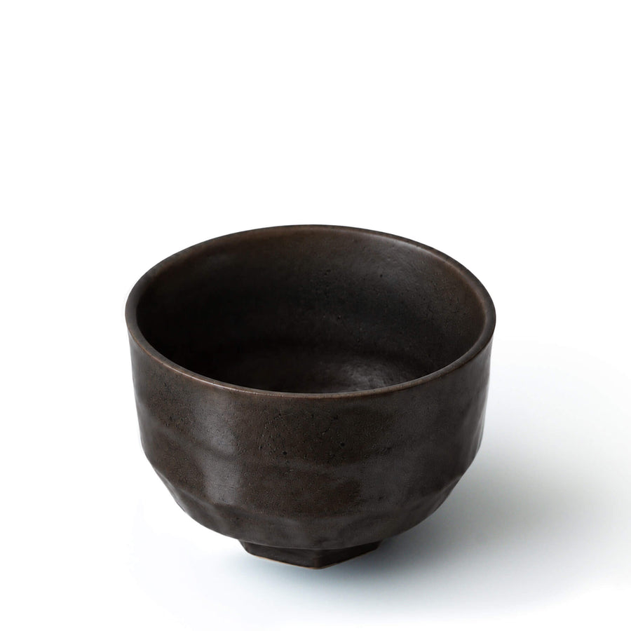 Matcha Schale YAKISUGI: kleiner Mini-Chawan in Bizen-Tradition, Made in Japan